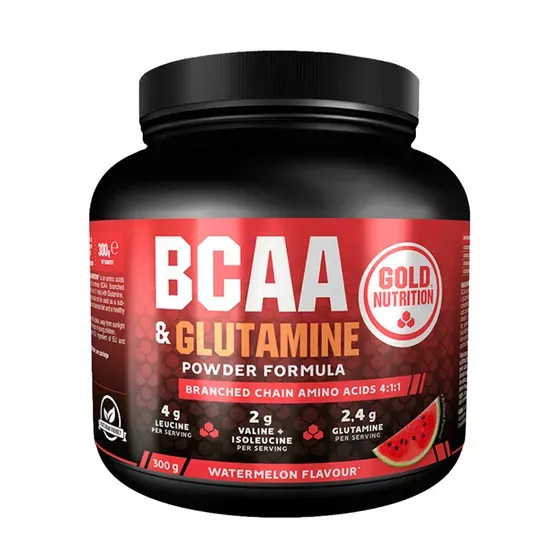 Gold Nutrition BCAA & Glutamine Powder Formula Watermelon 300g