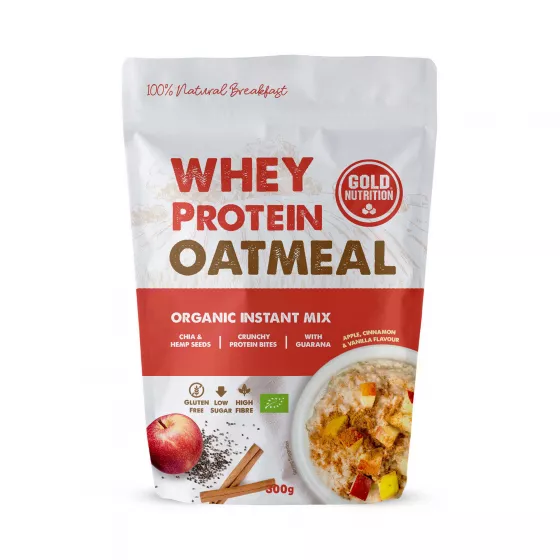 Gold Nutrition Whey Protein Oatmeal Maçã e Canela 300gr