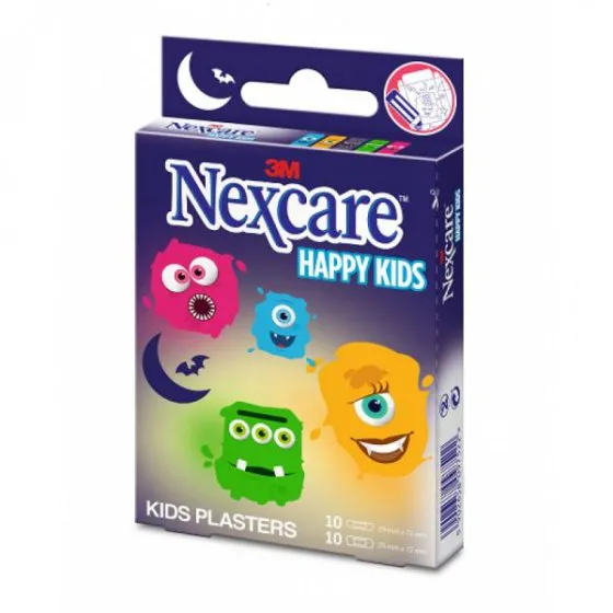 Nexcare Happy Kids Pensos Sortidos Monstros 20 Unidades