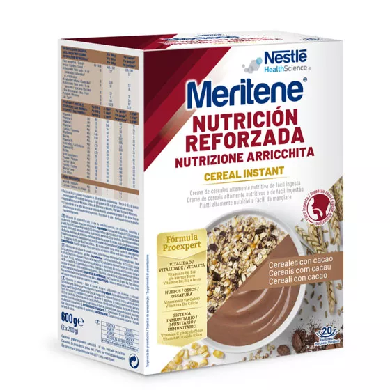 Meritene Cereal Instant Cacau Saquetas 300g x2 Pó Suspensão Oral