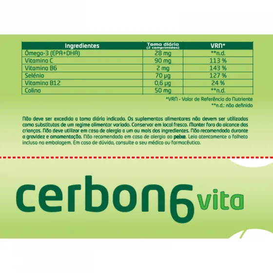 Cerbon 6 Vita 60 Comprimidos Revestidos