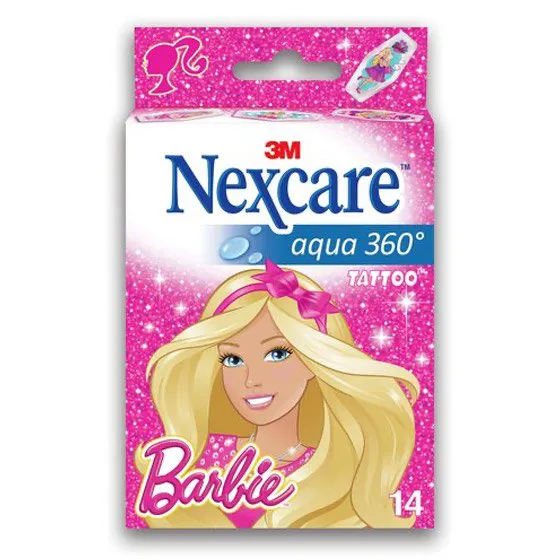 Nexcare Aqua 360 Protect Penso Tatoo Barbie  x14