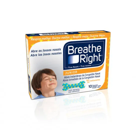 Breathe Right Junior 10 Tiras Nasais
