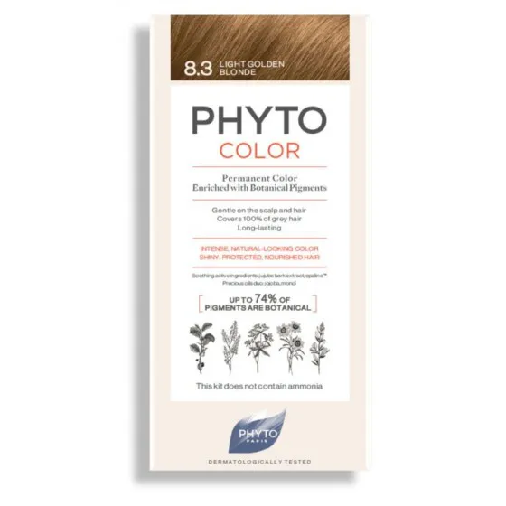 Phytocolor Coloração 8.3 Louro Claro Dourado