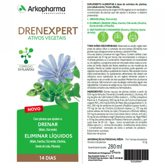 Arkopharma Drenexpert 280ml Solução Oral