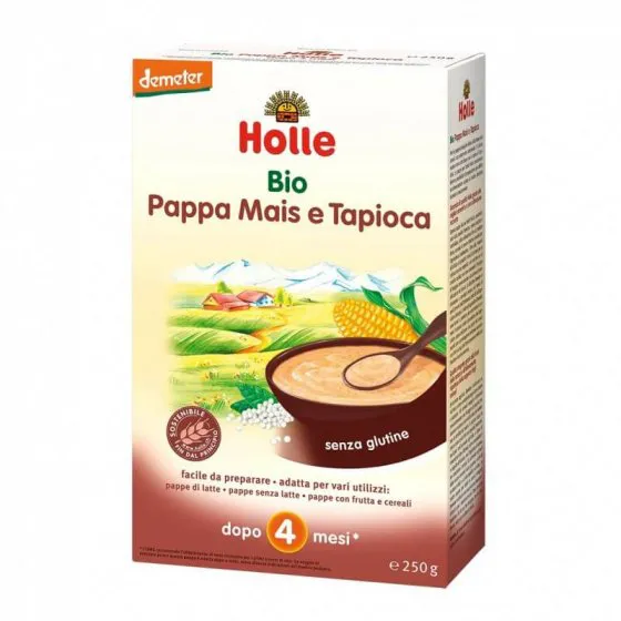 Holle Bio Papa Milho E Tapioca 4M 250g