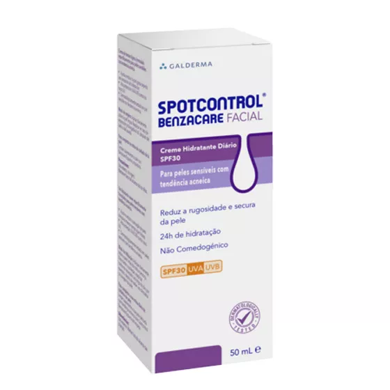Spotcontrol Benzacare Facial Creme Hidratante Diário SPF30 50ml