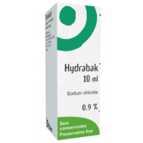 Hydrabak Colírio 0.9% 10ml