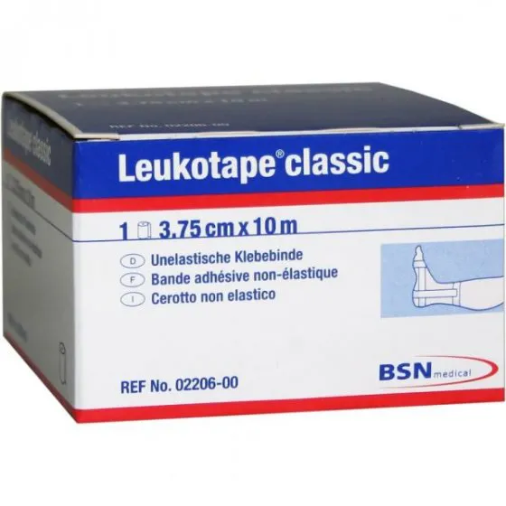 Leukotape Classic Ligadura Adesiva Não Elástica 3,75cmx10M 1 Unidade