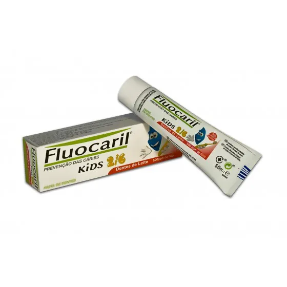 Fluocaril Kids Pasta Dentes Prevenção Cáries Morango