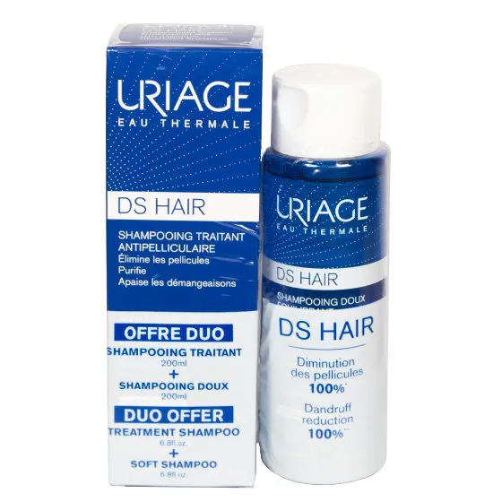 Uriage DS Hair Duo Champô Tratamento Anti-Caspa 200ml + Champô Suave Equilibrante 200ml
