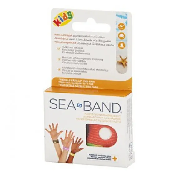 Sea-Band Pulseira Criança Anti Enjoo Laranja x2