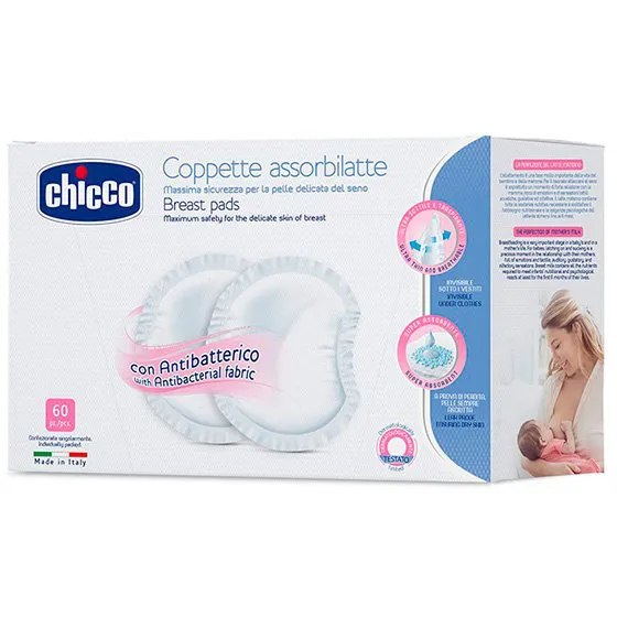 Chicco Discos Absorventes Protectores Anti-Bacterianos x60
