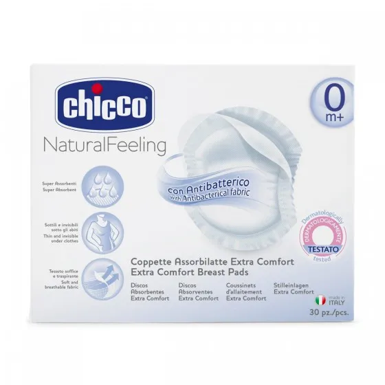 Chicco Discos Absorventes Protectores Anti-Bacterianos x30