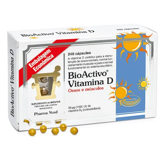 Bioactivo Vitamina D Cápsulas Moles 240 Unidades Embalagem Económica