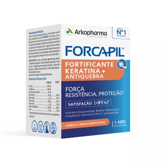 Arkopharma Forcapil+ Fortificador de Queratina x60 Cápsulas