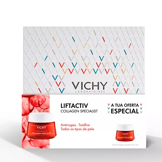 Vichy Liftactiv Collagen Specialist Creme 50ml Com Oferta De Creme De Noite 15ml Natal 2021