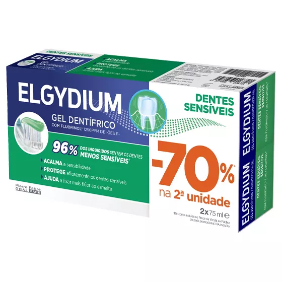Elgydium Duo Dentes Sensíveis 2x75ml