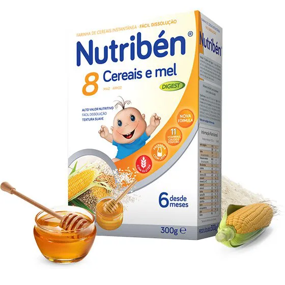 Nutribén 8 Cereais E Mel Digest 300g