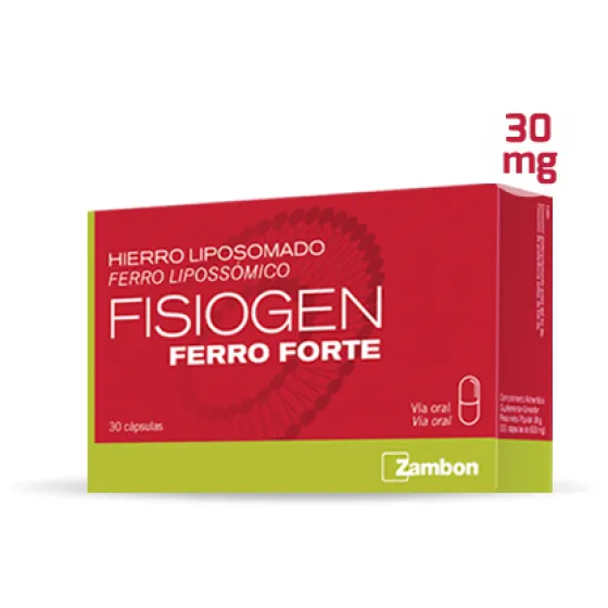 Zambon Fisiogen Ferro Forte 30 Cápsulas