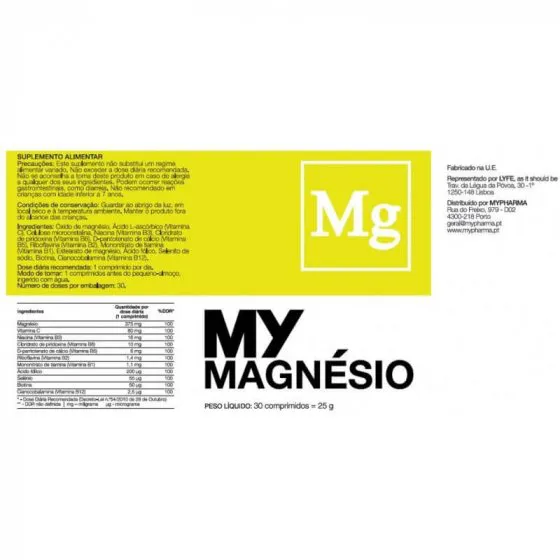 Mymagnésio Comprimidos x30
