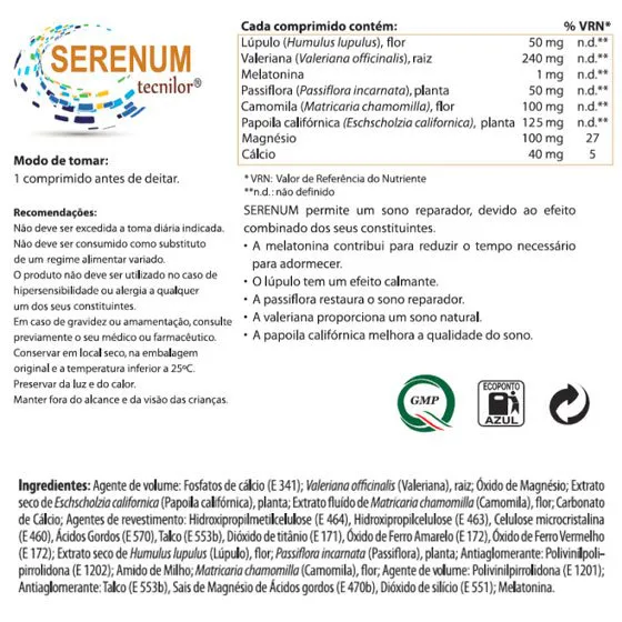 Tecnilor Serenum Comprimidos x30