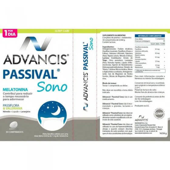 Advancis Passival Sono Comprimidos x30