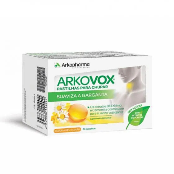 Arkovox Mel Limão Pastilhas x24