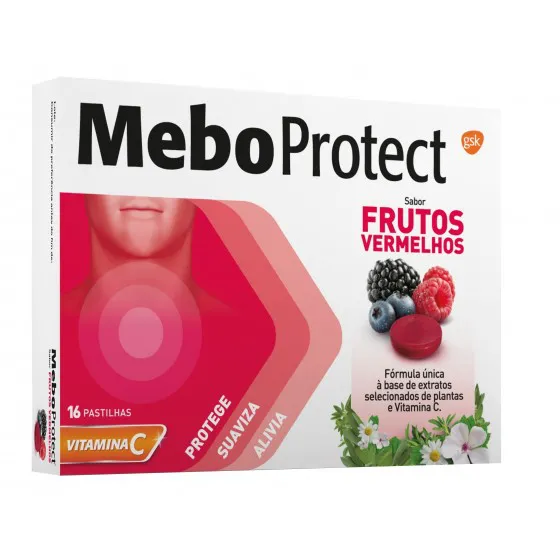 Meboprotect Frutos Vermelhos Pastilhas x16